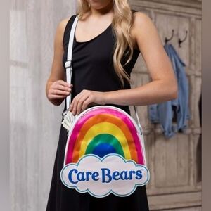 Care Bears Rainbow Clouds Logo Crossbody Bag New With Tags!